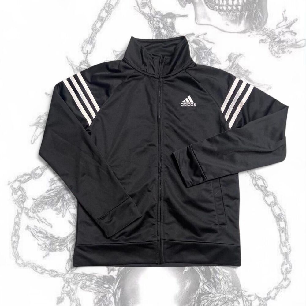 Adidas black track jacket
